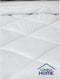 Dekbed 140 x 200 cm - LOVELY HOME - Warm - 450 g/m² - Anti-mijt - 1 persoons - Wit