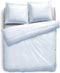 Dekbedovertrek - 140x200/220 - Uni Percal katoen - Met Bies - ice blue