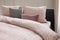 Dekbedovertrek - 140x200/220 - Uni - Satijnstreep / Satijn Streep - Hotel Kwaliteit Satin Stripe - Blush