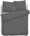 Dekbedovertrek 180gr m2 Hoogwaardig Flanel Uni - antraciet 260x200/220cm
