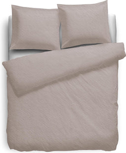 Dekbedovertrek 180gr m2 Hoogwaardig Flanel Uni - taupe 260x200/220cm