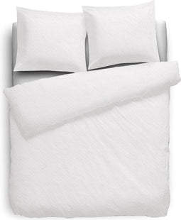 Dekbedovertrek 180gr m2 Hoogwaardig Flanel Uni - wit 200x200/220cm