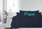 Dekbedovertrek - 200x200/220 - Uni Percal katoen - Met Bies - dark blue