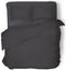 Dekbedovertrek - 200x200/220 - Uni - Satijnstreep / Satijn Streep - Hotel Kwaliteit Satin Stripe - Antraciet