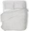Dekbedovertrek - 200x200/220 - Uni - Satijnstreep / Satijn Streep - Hotel Kwaliteit Satin Stripe - Wit