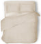 Dekbedovertrek - 200x200/220 - Uni - Satijnstreep / Satijn Streep - Hotel Kwaliteit Satin Stripe - Ivoor