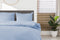 Dekbedovertrek - 200x200/220 - Uni - Satijnstreep / Satijn Streep - Hotel Kwaliteit Satin Stripe - Artice Ice