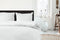 Dekbedovertrek - 200x200/220 - Uni - Satijnstreep / Satijn Streep - Hotel Kwaliteit Satin Stripe - Wit