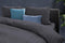 Dekbedovertrek - 200x200/220 - Uni - Satijnstreep / Satijn Streep - Hotel Kwaliteit Satin Stripe - Antraciet