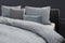 Dekbedovertrek - 240x200/220 - Uni - Satijnstreep / Satijn Streep - Hotel Kwaliteit Satin Stripe - Licht Grijs