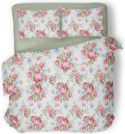 Dekbedovertrek 240x200/220cm - Nina - Multi - Lits Jumeaux - Micropercal