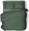 Dekbedovertrek - 260x200/220 - Uni Percal katoen - Met Bies - grenat green