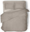 Dekbedovertrek - 260x200/220 - Uni - Satijnstreep / Satijn Streep - Hotel Kwaliteit Satin Stripe - Sand