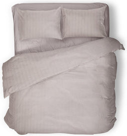 Dekbedovertrek - 260x200/220 - Uni - Satijnstreep / Satijn Streep - Hotel Kwaliteit Satin Stripe - Blush