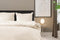Dekbedovertrek - 260x200/220 - Uni - Satijnstreep / Satijn Streep - Hotel Kwaliteit Satin Stripe - Ivoor