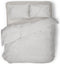 Dekbedovertrek Embossed Zebra - Light Grey - Dekbedovertrek 240x200/220 - Lits Jumeaux - Met 2 Bijpassende Kussenslopen 60x70