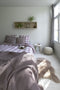 Dekbedovertrek EMMA, Stone washed check katoen, 240x220, taupe