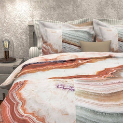 Dekbedovertrek Heckett & Lane Kimi Terra Rose Satijn-260 x 200 / 220 cm | Extra Breed