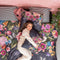 Dekbedovertrek - Melli Mello - High on Love Zwart - Eenpersoons - 140x200/220cm + 1 kussensloop 60x70cm - Luxe - 100% katoen satijn