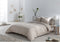 Dekbedovertrek set Alexandra House Living Espiga Beige Bed van 135/140 5 Onderdelen