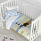 Dekbedovertrek set HappyFriday Happynois Summer Time Multicolour Wieg voor baby's 2 Onderdelen