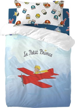 Dekbedovertrek set HappyFriday Le Petit Prince Son Avion Multicolour Wieg voor baby's 2 Onderdelen