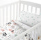 Dekbedovertrek set HappyFriday Moshi Moshi Best Buddies Multicolour Wieg voor baby's 2 Onderdelen