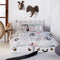 Dekbedovertrek set HappyFriday Moshi Moshi Best Buddies Multicolour Bed van 80 2 Onderdelen