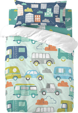 Dekbedovertrek set HappyFriday Moshi Moshi Holidays Multicolour Wieg voor baby's 2 Onderdelen