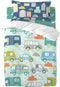 Dekbedovertrek set HappyFriday Moshi Moshi Holidays Multicolour Wieg voor baby's 2 Onderdelen
