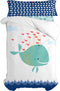 Dekbedovertrek set HappyFriday Moshi Moshi Whale Multicolour Bed van 80/90 2 Onderdelen