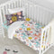 Dekbedovertrek set HappyFriday Moshi Moshi Woodland Multicolour Wieg voor baby's 2 Onderdelen