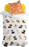 Dekbedovertrek set HappyFriday Mr Fox Dogs Multicolour Bed van 80 2 Onderdelen