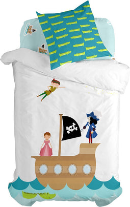 Dekbedovertrek set HappyFriday Mr Fox Flying boy Multicolour Bed van 80 2 Onderdelen