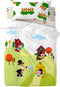 Dekbedovertrek set HappyFriday Mr Fox Piggys Multicolour Wieg voor baby's 2 Onderdelen