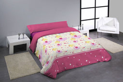 Dekbedovertrek set Hosteline BAILA Roze Bed van 105 2 Onderdelen