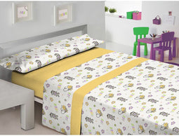 Dekbedovertrek set Hosteline FLO Multicolour Bed van 105 2 Onderdelen