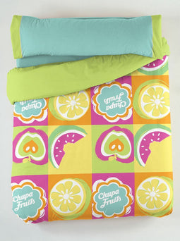 Dekbedovertrek set Hosteline FRUITS FLOR Multicolour Bed van 90 3 Onderdelen