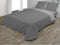 Dekbedovertrek set Hosteline VEGAS Grijs Bed van 150 3 Onderdelen