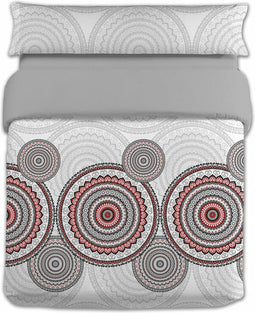 Dekbedovertrek set Hosteline ZARCO Grijs Bed van 90 2 Onderdelen