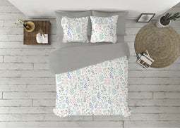 Dekbedovertrek set Pierre Cardin AURIN Grijs Bed van 150/160 3 Onderdelen