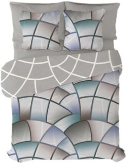 Dekbedovertrek set Pierre Cardin Lucas Grijs Bed van 180 4 Onderdelen