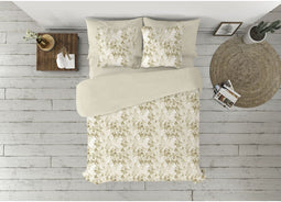 Dekbedovertrek set Pierre Cardin LUCIA Bruin Bed van 180 3 Onderdelen