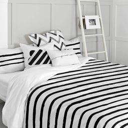 Dekbedovertrek Stripes | Blanc