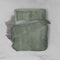 Dekbedovertrek Velvet Uni - Army Green - Dekbedovertrek 140x200/220 - 1 Persoons - Met Kussensloop 60x70 - Velours Dekbedovertrek