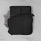 Dekbedovertrek Velvet Uni - Black - Dekbedovertrek 200x200/220 - 2 Persoons - Met 2 Kussenslopen 60x70 - Velours Dekbedovertrek