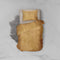 Dekbedovertrek Velvet Uni - Cognac Brown - Dekbedovertrek 140x200/220 - 1 Persoons - Met Kussensloop 60x70 - Velours Dekbedovertrek
