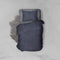 Dekbedovertrek Velvet Uni - Navy Blue - Dekbedovertrek 200x200/220 - 2 Persoons - Met 2 Kussenslopen 60x70 - Velours Dekbedovertrek