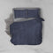 Dekbedovertrek Velvet Uni - Navy Blue - Dekbedovertrek 240x200/220 - Lits Jumeaux - Met 2 Kussenslopen 60x70 - Velours Dekbedovertrek