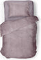 Dekbedovertrek Velvet Uni - Shady Pink - Dekbedovertrek 140x200/220 - 1 Persoons - Met Kussensloop 60x70 - Velours Dekbedovertrek